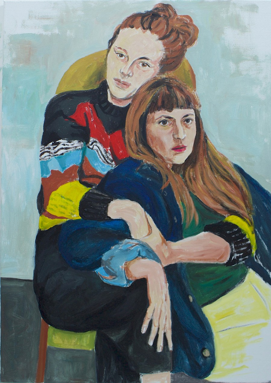 Alicja & Pia
140 x 100 cm
Acryl auf Jute
2021